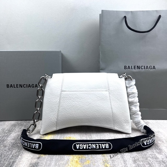 Balenciaga專櫃爆款鱷魚紋女士皮包 巴黎世家2022鏈條包Downtown S號單肩包 款號:8509 fyj1258